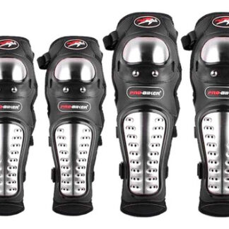 Rodillera Pro Biker Metalica.