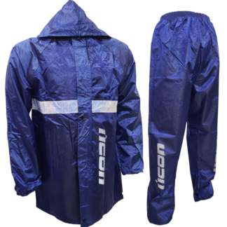 Impermeable Tipo Sudadera Azul Satin
