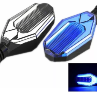 Direccionales Led Doble Color Para Moto Universal Flexible