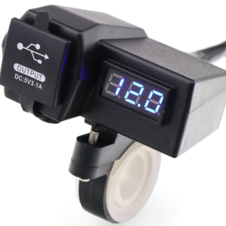 Cargador USB Doble Con Voltimetro