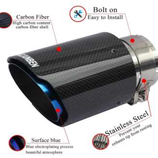 Punta de escape de fibra de carbono